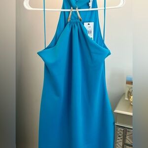 GUESS Blue Halter Dress Size 12 –  Cocktail Dress – NWT